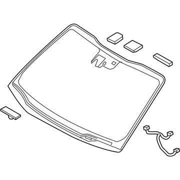 Kia 86110A9460 Windshield Glass Assembly