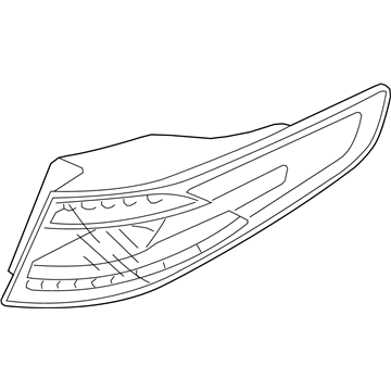 Kia 924114U100 Lens & Housing-Rear Combination Outside