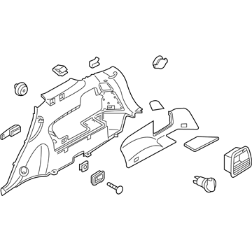 Kia 85730C6510WK Trim Assembly-Luggage Side