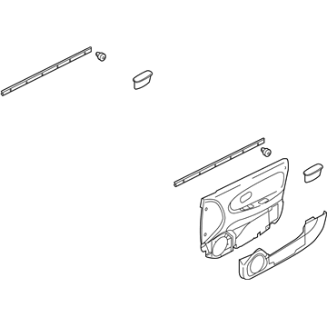 Kia 1K2NA68450CX3 Trim Assembly-Front Door,L