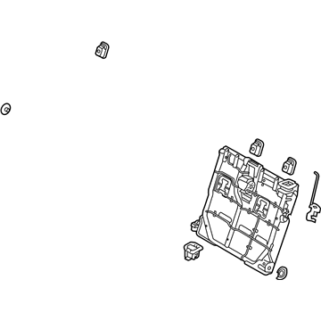 Kia 89310H9870 Frame Assembly-Rear Seat Back