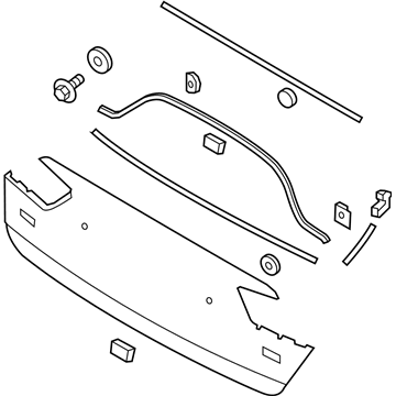 Kia 87370D5030 Moulding Assembly-Back Panel