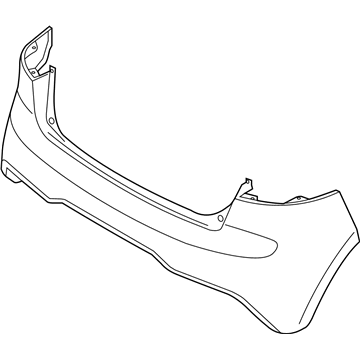 Kia 866111W200 Rear Bumper Cover Assembly