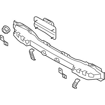 Kia 866301W220 Rail Assembly-Rear Bumper