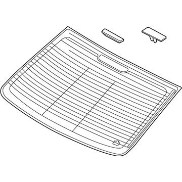 Kia 87111F6000 Glass-Rear Window