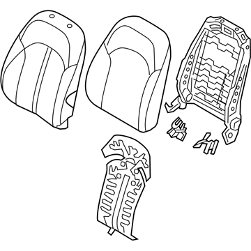 Kia 88402D4060A2F Back Assembly-Fr Seat,RH