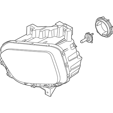 Kia 92102K0140 Passenger Side Headlight Assembly