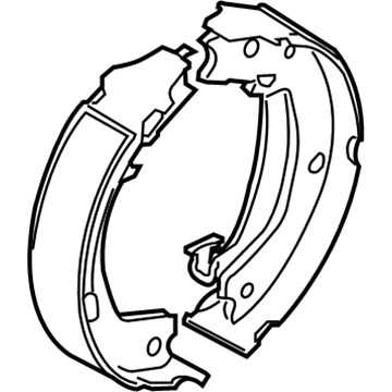 Kia 583503FA01 Parking Brake Shoe Kit