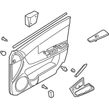 Kia 823022F660FAR Panel Complete-Front Door Trim