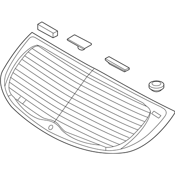 Kia 871101W250 Glass Assembly-Tail Gate