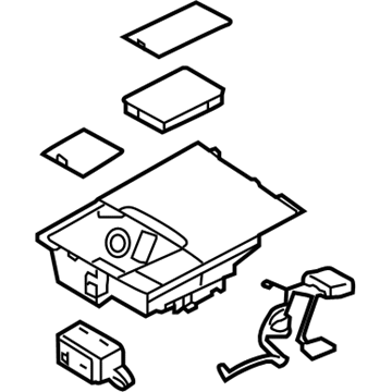 Kia 84675F6250FHV Tray Assembly-Upper Cover