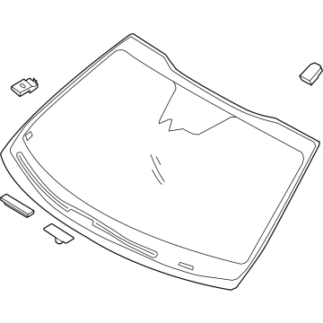 Kia 86110R5061 GLASS ASSY-WINDSHIEL