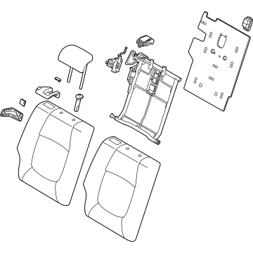 Kia 89400Q5090AXA Back Assembly-Rr Seat RH