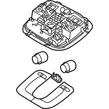 Kia 928502K100QW Lamp Assembly-Map