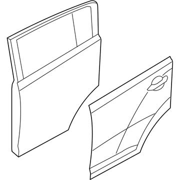 Kia 77004D9000 Panel Assembly-Rear Door