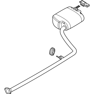 Kia 28710L3800 Rear Muffler Assembly