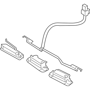 Kia 925013W000 Lamp Assembly-License