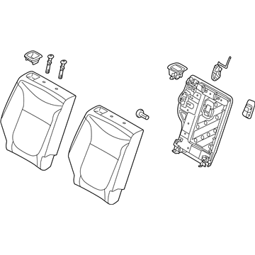 Kia 89400E4110ASL Back Assembly-Rear Seat RH