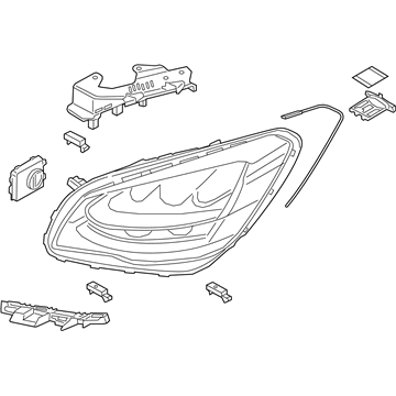 Kia 92101J6121 Driver Side Headlight Assembly