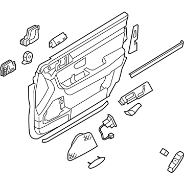 Kia 823013F2830J Panel Complete-Front Door Trim