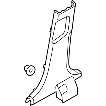 Kia 858454C000VA Trim Assembly-Center Pillar