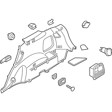 Kia 85740C6000WK Trim Assembly-Luggage Side