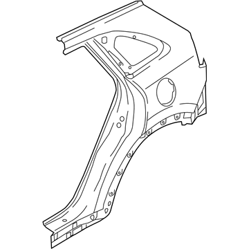 Kia 71504Q4C00 Panel Assembly-Quarter O