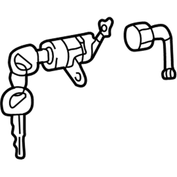 Kia 819803CB00 Door Key Sub Set, Right