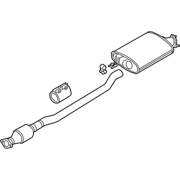 Kia 28600C6210 Center Muffler Complete