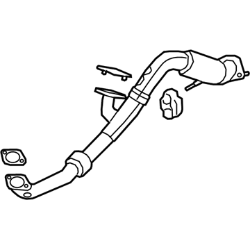 Kia 28610C6250 Front Muffler Assembly