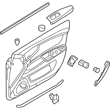 Kia 823012G7624U Panel Complete-Front Door Trim