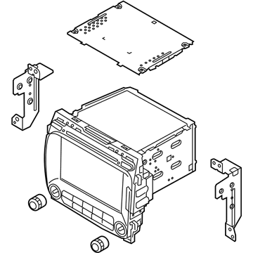 Kia 96560A7403WK Head Unit Assembly-Avn