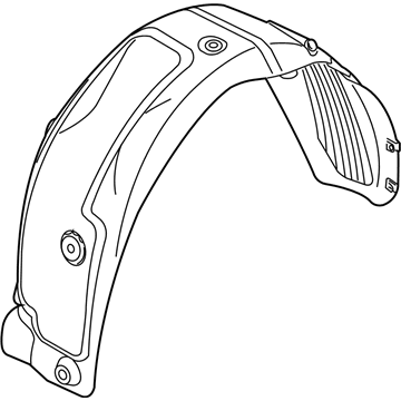 Kia 86822A7500 Guard Assembly-Rear Wheel