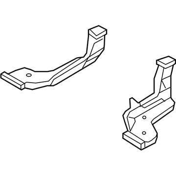 Kia 973701D000 Duct Assembly-Rear Heater "A"