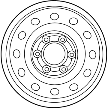 Kia 529104D060 Wheel Assembly-Steel