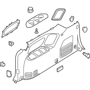 Kia 857404D301AD2 Trim Assembly-Luggage Side