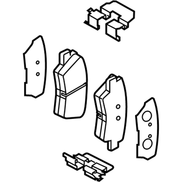 2021 Kia Niro Brake Pad Set - 58302G2A70