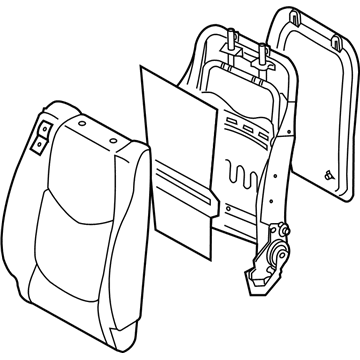 Kia 884052K012BHC Back Assembly-Front Seat Pa