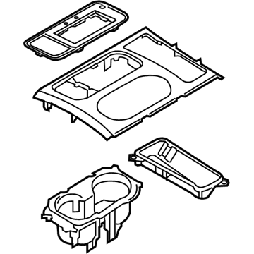 Kia 84650A9BW0CA Cover Assembly-Console U