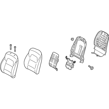 Kia 88300D9450D9F Back Assembly-Fr Seat,LH