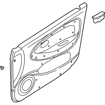 Kia 0K30D68420B76 Trim Assembly-Front Door,R