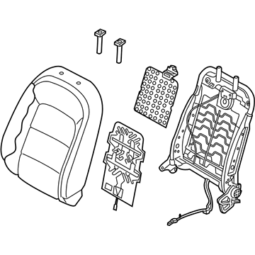 Kia 88300A7850K3F Back Assembly-Front Seat Driver