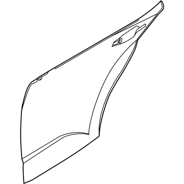 Kia 77121K0000 Panel-Rear Door OUTE