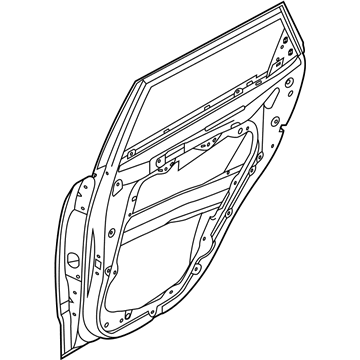 Kia 77004K0000 Panel Assembly-Rear Door