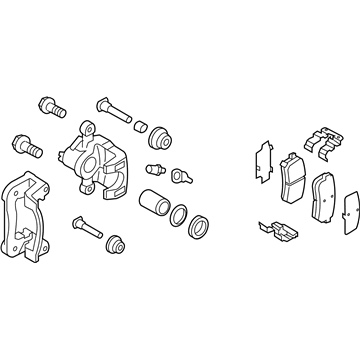2017 Kia Rio Brake Caliper - 583001W300
