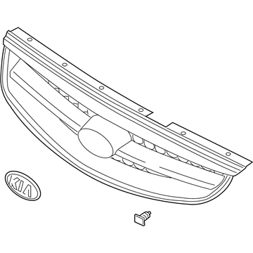 Kia 0K2S150710 Radiator Grille Assembly