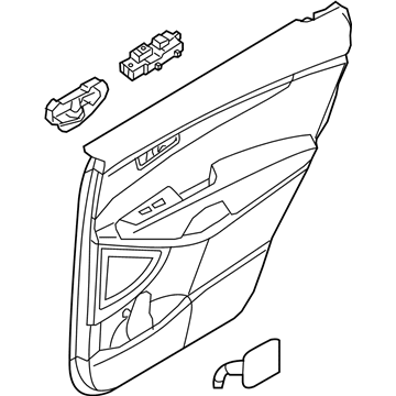 Kia 83301C6EE0C8A Panel Complete-Rear Door