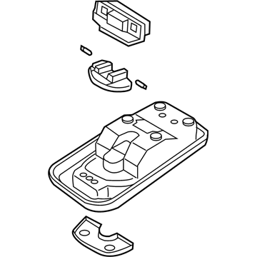 Kia 928003E031CY Lamp Assembly-Front Room