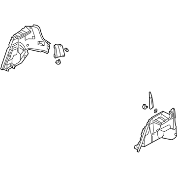 Kia 857402F500LK Trim Assembly-Luggage Side