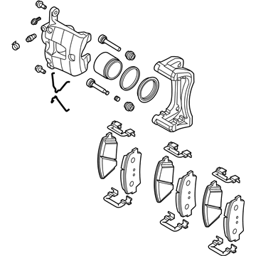 Kia 58110J5010 Front Brake Assembly, Left